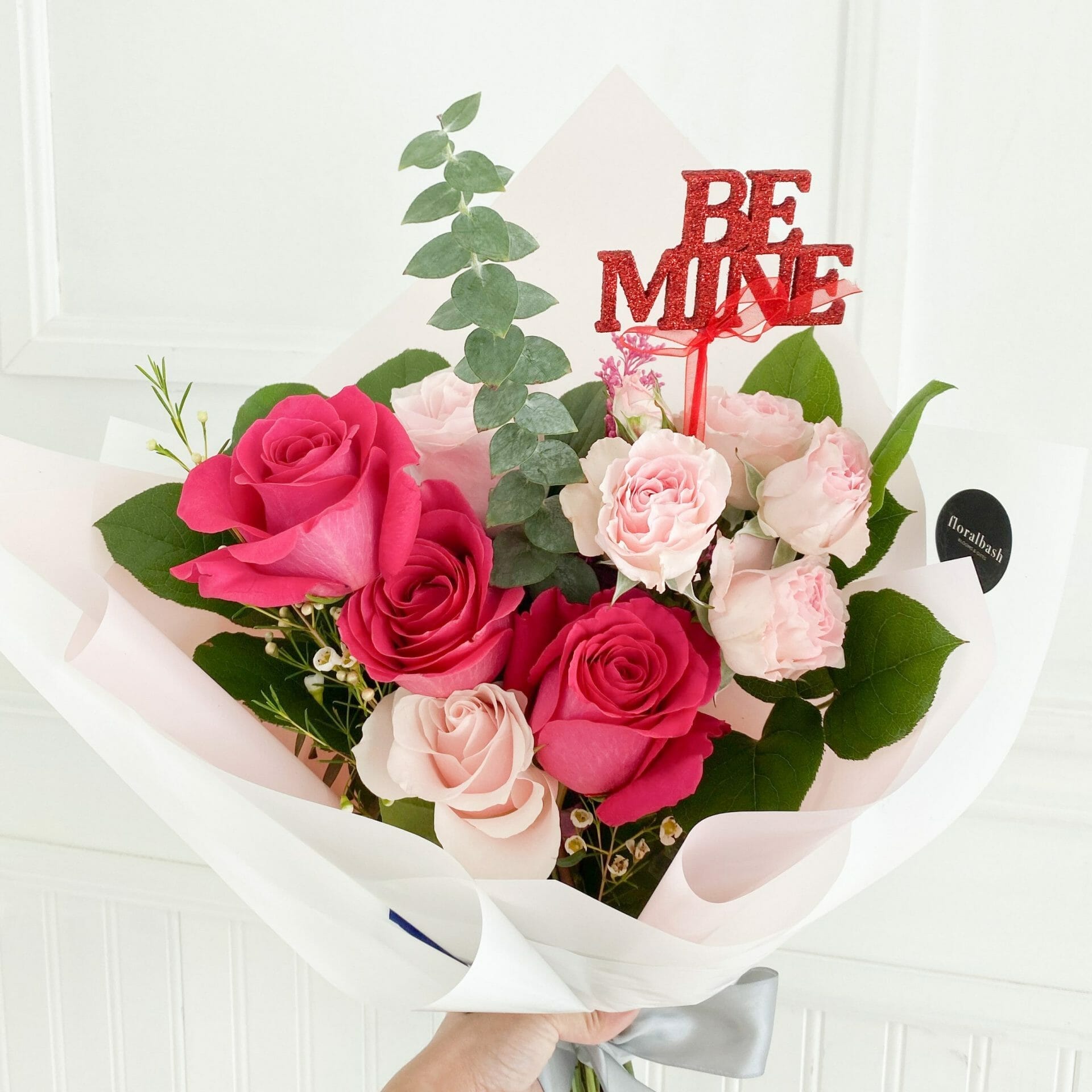 Fresh Pink Roses Bouquet • Toronto Flower Shop • FLORAL BASH